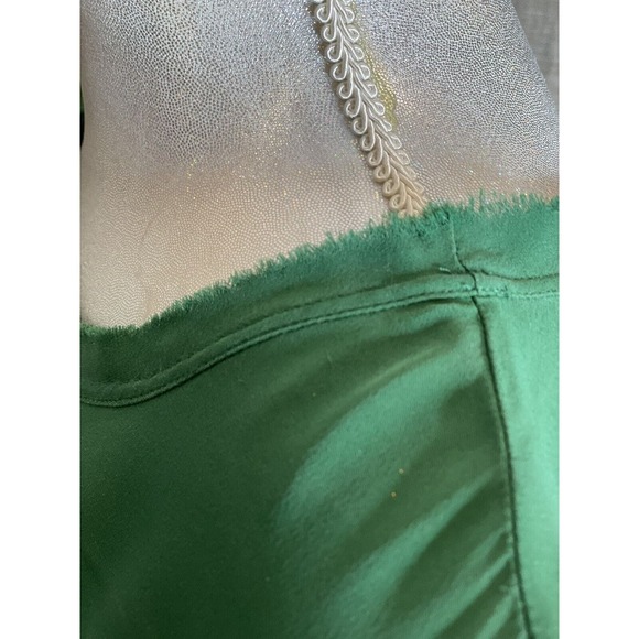 Veronica Beard Emerald Green Raw edge Short Sleeve Crew Neck Silk Shirt … - Picture 8 of 12